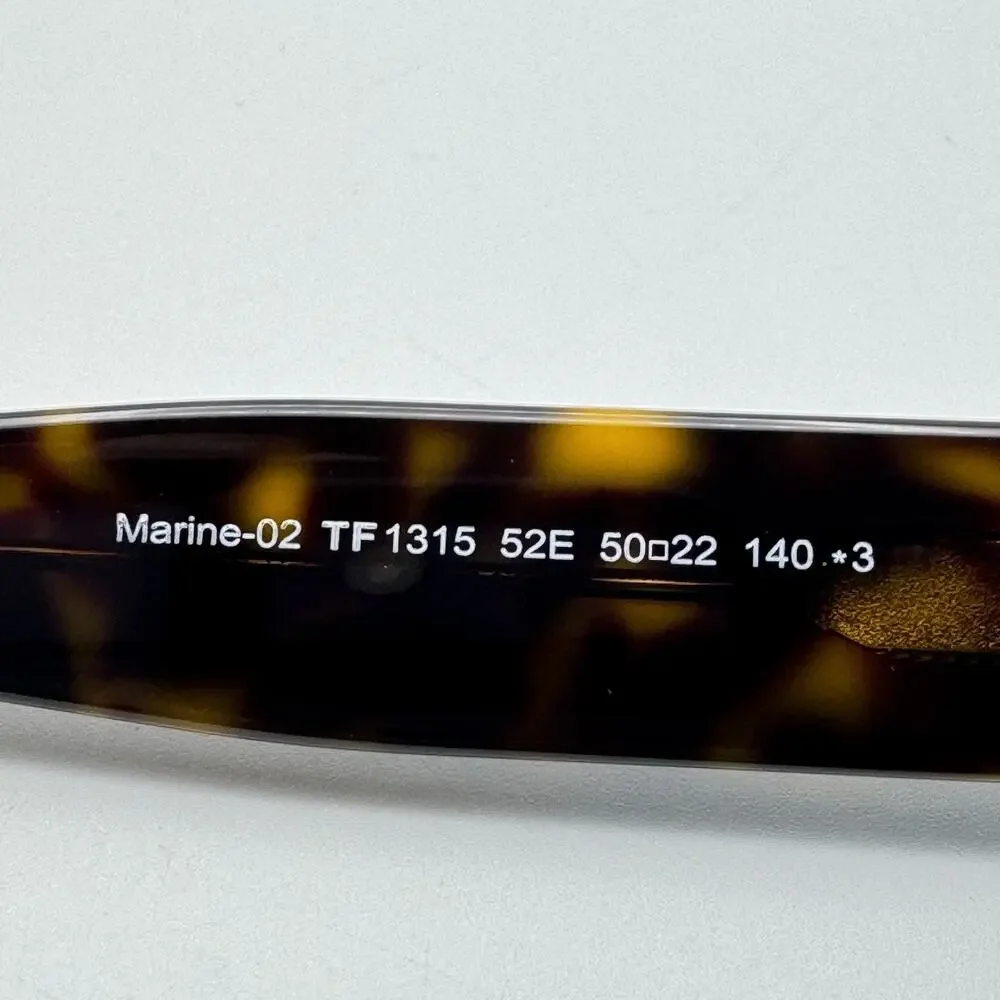 Tom Ford Sunglasses Marine-02 TF1315 52E Havana Cat Eye Frame Brown Lens 50mm